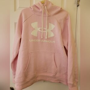 Pink Under Armour Pink XL Fleece Hoodie